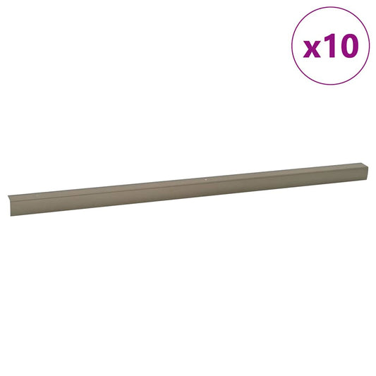 Treppenkantenprofile 10 pcs Champagner 67 cm Aluminium