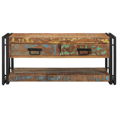 Couchtisch Mehrfarbig 90x50x38 cm Altholz Massiv