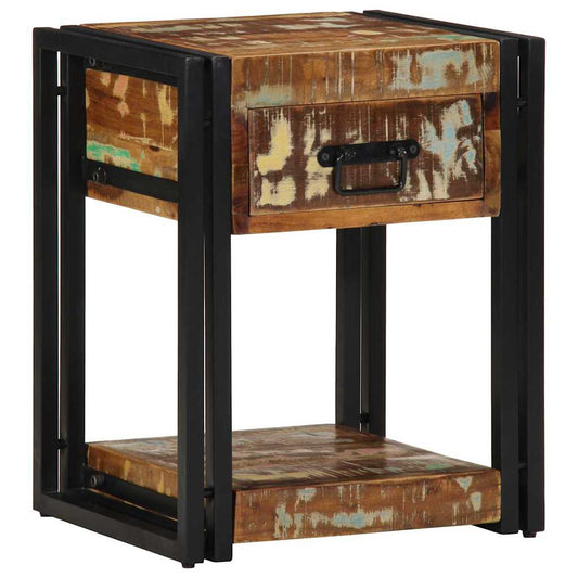 Nachttisch Mehrfarbig 40 x 35 x 50 cm Massives Altholz
