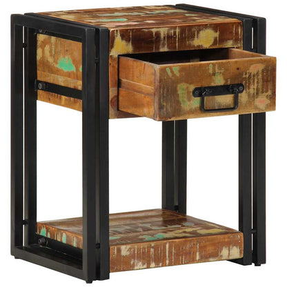 Nachttisch 2 pcs 40 x 35 x 50 cm recyceltes Massivholz