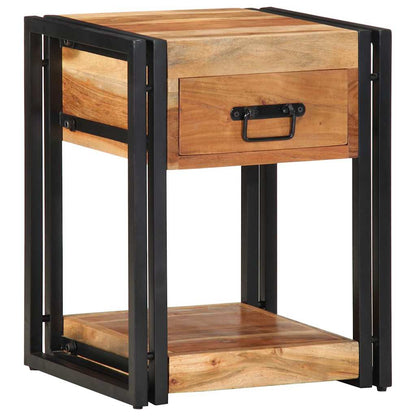 Nachttisch 2 pcs Braun 40 x 35 x 50 cm Akazie Massivholz