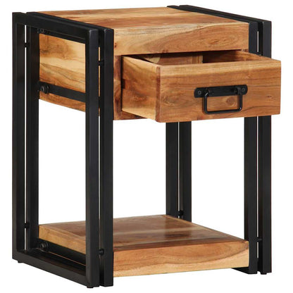 Nachttisch 2 pcs Braun 40 x 35 x 50 cm Akazie Massivholz