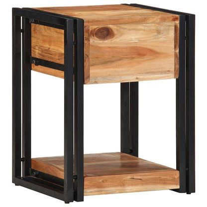 Nachttisch 2 pcs Braun 40 x 35 x 50 cm Akazie Massivholz
