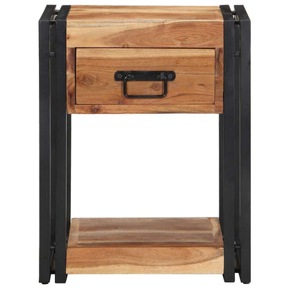Nachttisch 2 pcs Braun 40 x 35 x 50 cm Akazie Massivholz