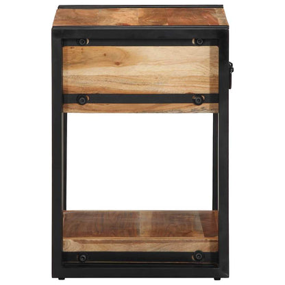 Nachttisch 2 pcs Braun 40 x 35 x 50 cm Akazie Massivholz