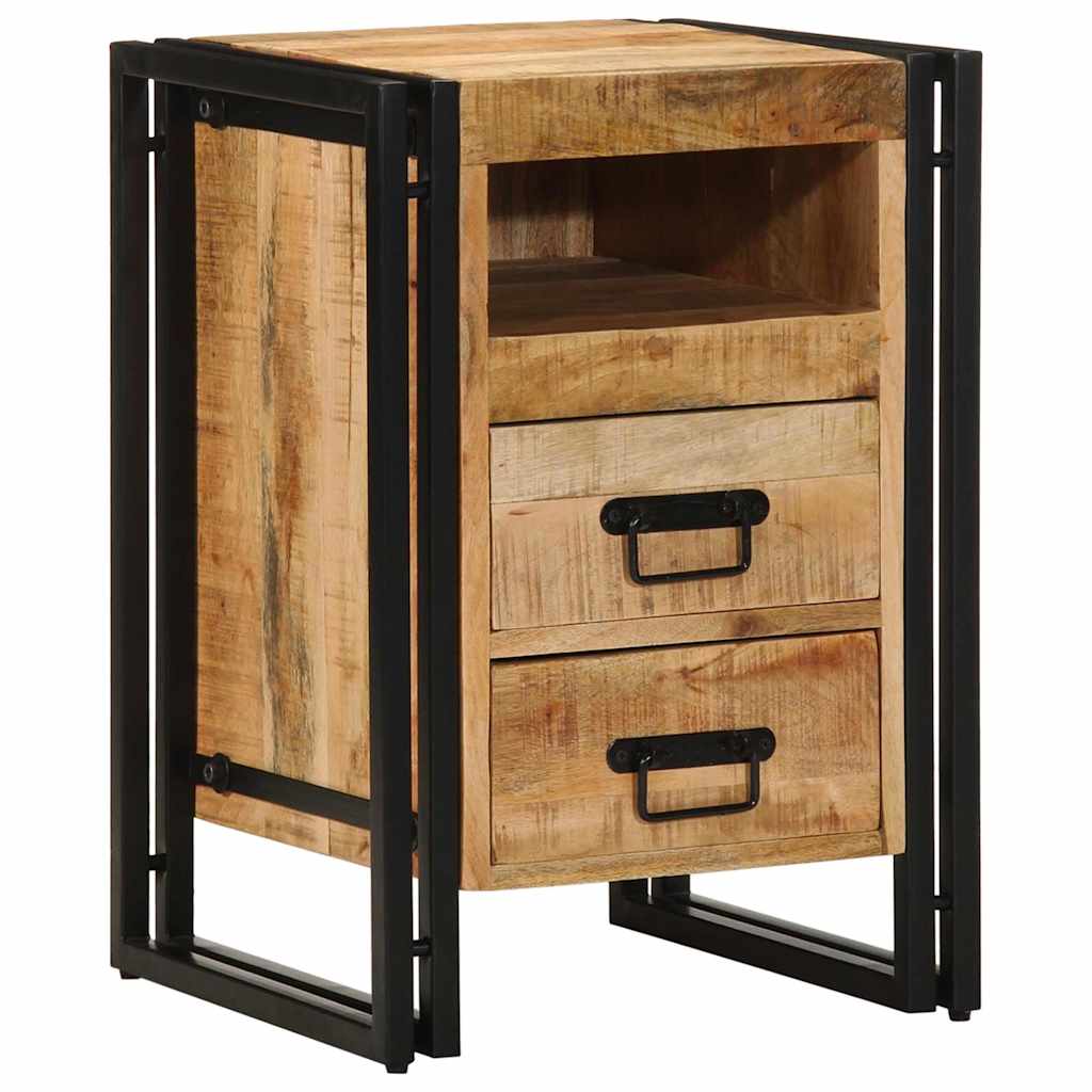 Nachttisch Braun 40 x 40 x 59 cm massives Mangoholz