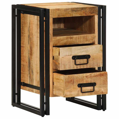 Nachttisch Braun 40 x 40 x 59 cm massives Mangoholz