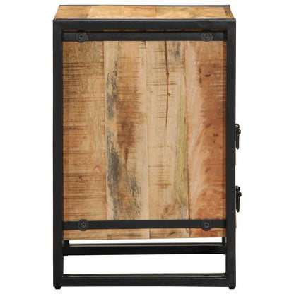 Nachttisch Braun 40 x 40 x 59 cm massives Mangoholz