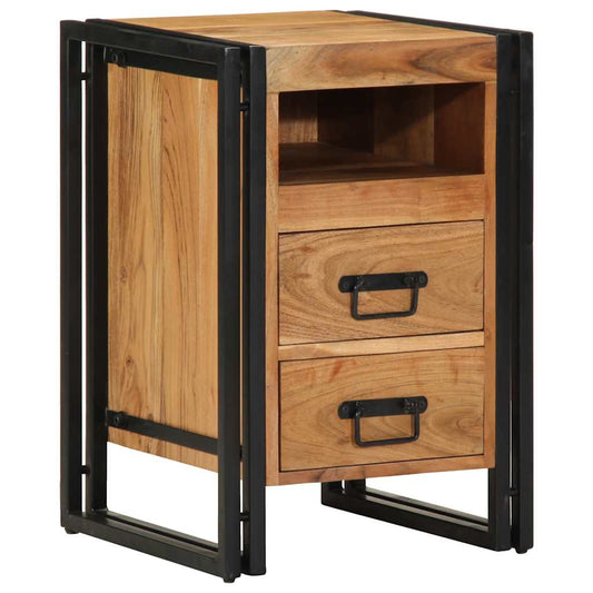Nachttisch 40x40x59 cm Massivholz Akazie