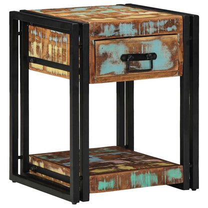 Nachttisch 2 pcs 40 x 40 x 50 cm recyceltes Massivholz