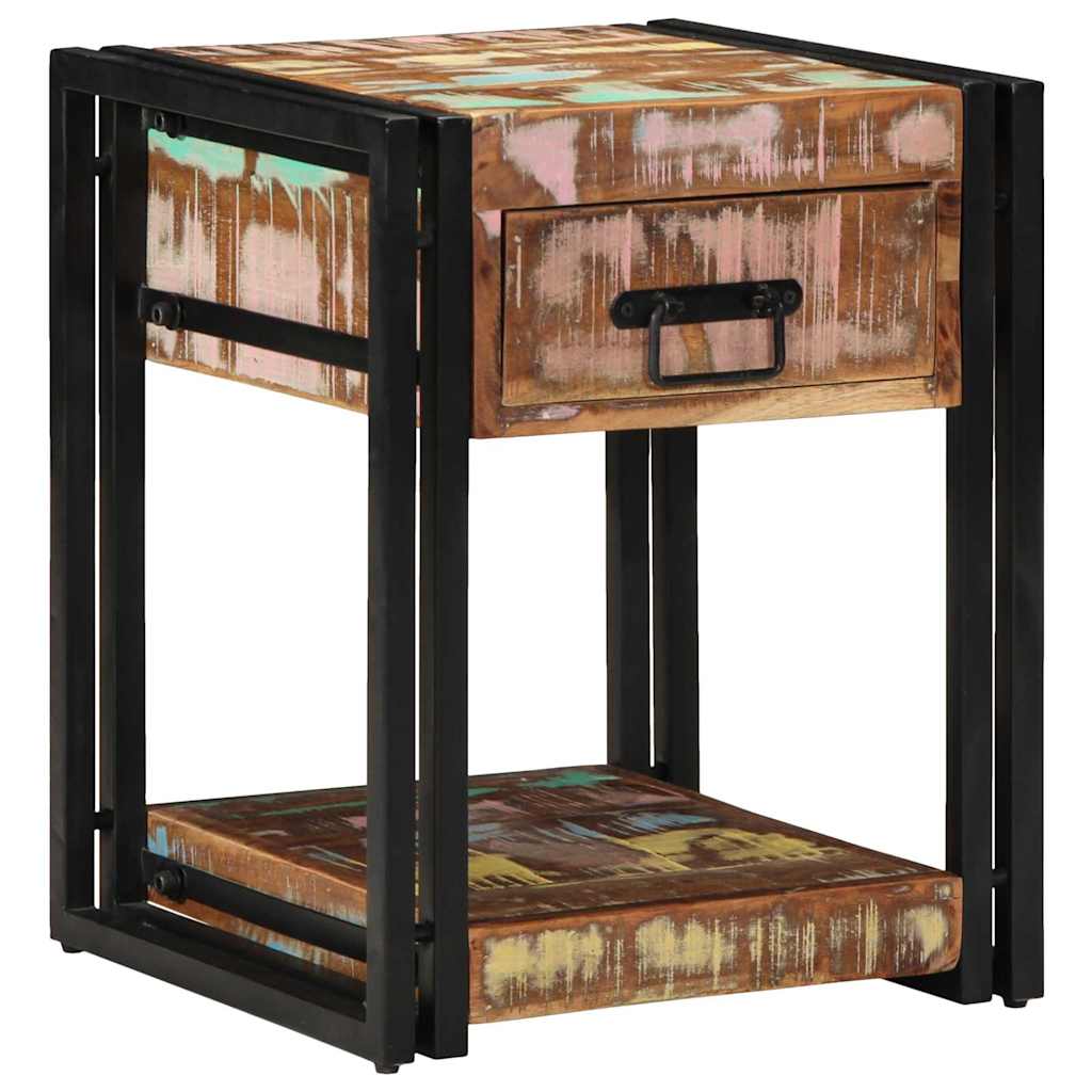 Nachttisch 2 pcs 40 x 40 x 50 cm recyceltes Massivholz