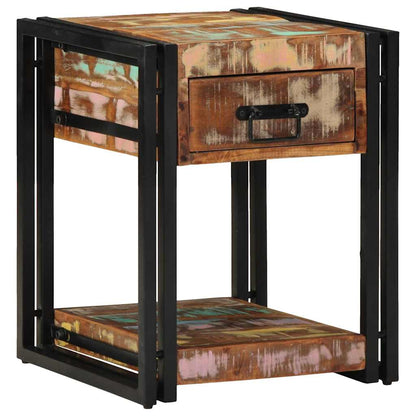 Nachttisch 2 pcs 40 x 40 x 50 cm recyceltes Massivholz