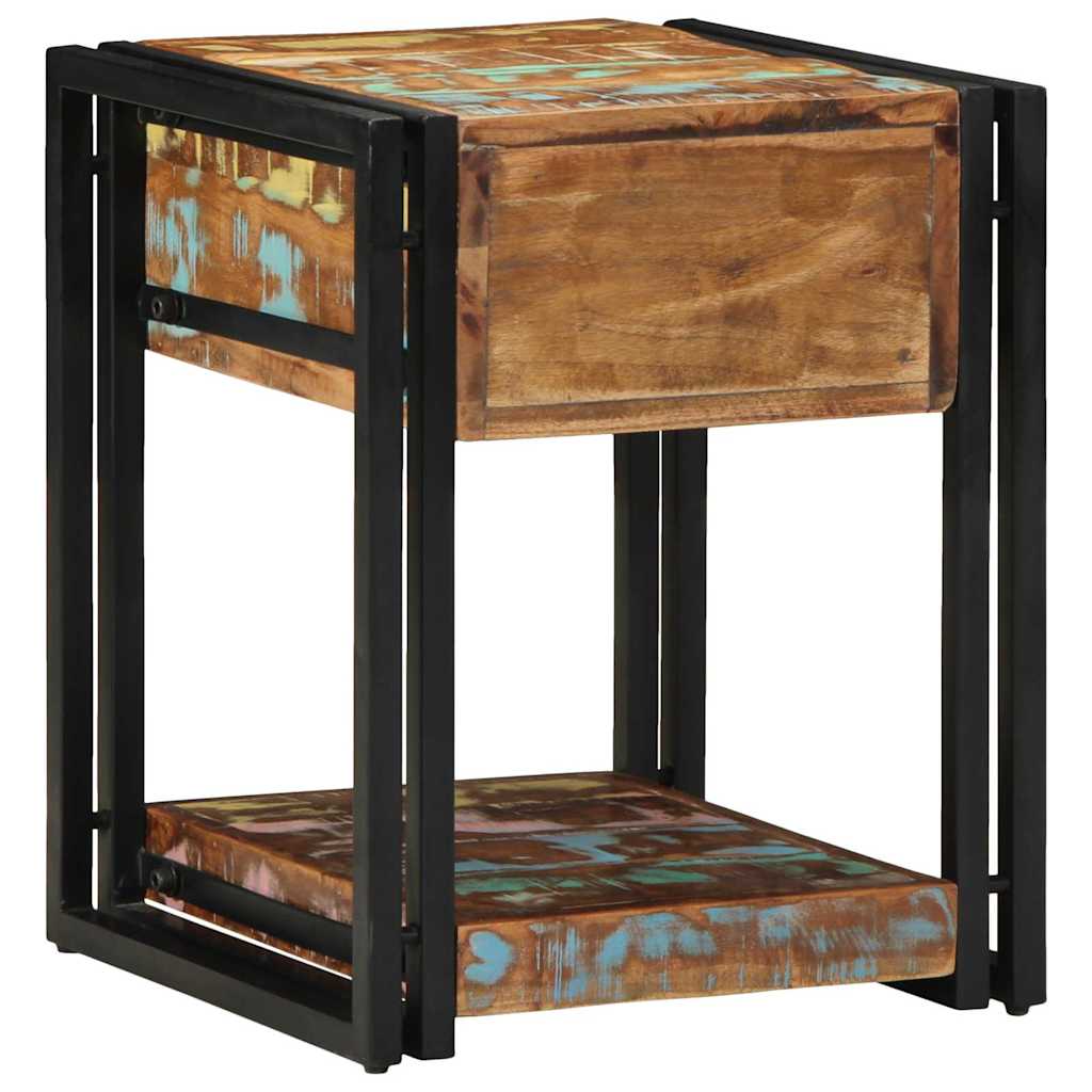 Nachttisch 2 pcs 40 x 40 x 50 cm recyceltes Massivholz