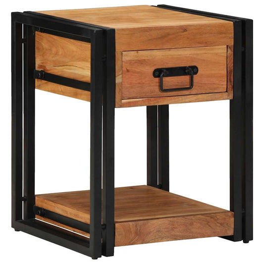 Nachttisch Braun 40 x 40 x 50 cm Akazie Massivholz