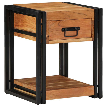 Nachttisch 2 pcs Braun 40 x 40 x 50 cm Akazie Massivholz