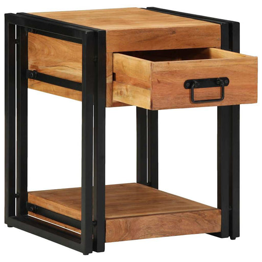 Nachttisch 2 pcs Braun 40 x 40 x 50 cm Akazie Massivholz