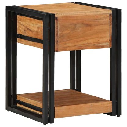Nachttisch 2 pcs Braun 40 x 40 x 50 cm Akazie Massivholz