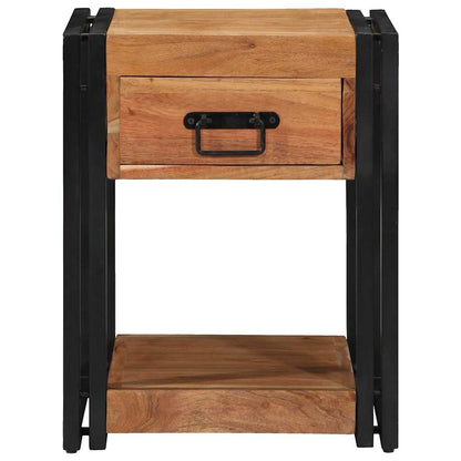 Nachttisch 2 pcs Braun 40 x 40 x 50 cm Akazie Massivholz