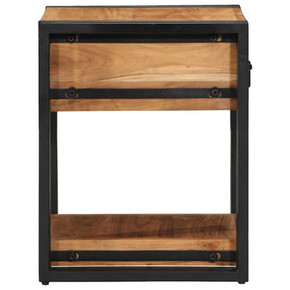 Nachttisch 2 pcs Braun 40 x 40 x 50 cm Akazie Massivholz