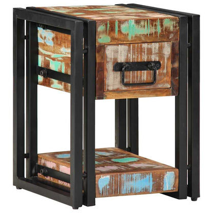 Nachttisch Mehrfarbig 30 x 30 x 40 cm recyceltes Massivholz