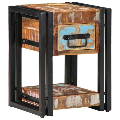 Nachttisch 2 pcs 30 x 30 x 40 cm recyceltes Massivholz