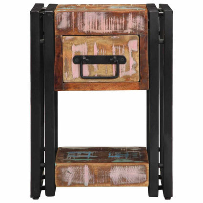 Nachttisch 2 pcs 30 x 30 x 40 cm recyceltes Massivholz