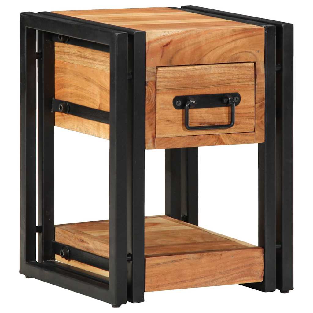 Nachttisch 2 pcs Braun 30 x 30 x 40 cm Akazie Massivholz