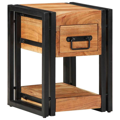 Nachttisch 2 pcs Braun 30 x 30 x 40 cm Akazie Massivholz
