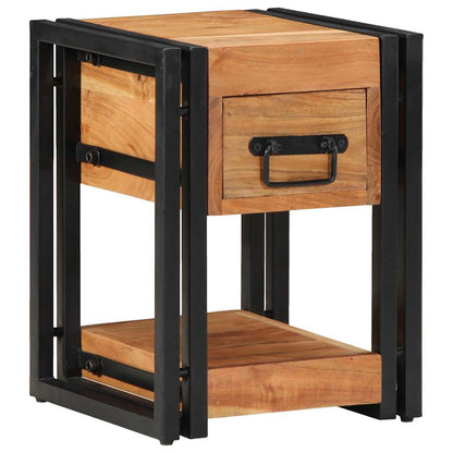 Nachttisch 2 pcs Braun 30 x 30 x 40 cm Akazie Massivholz