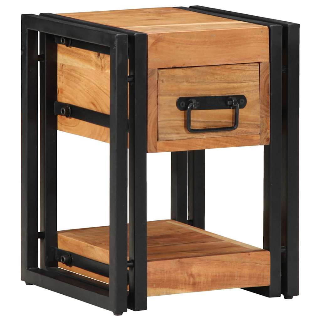 Nachttisch 2 pcs Braun 30 x 30 x 40 cm Massivholz Akazie