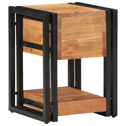 Nachttisch 2 pcs Braun 30 x 30 x 40 cm Akazie Massivholz