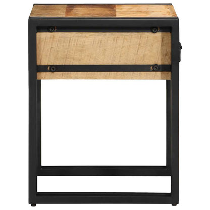 Beistelltisch Braun 40 x 40 x 50 cm massives Mangoholz