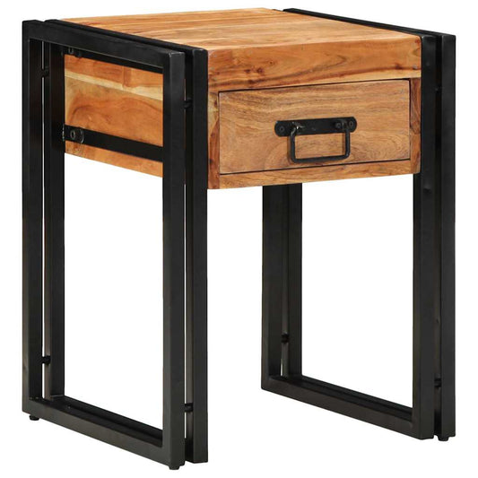 Beistelltisch Braun 40 x 40 x 50 cm Akazie Massivholz