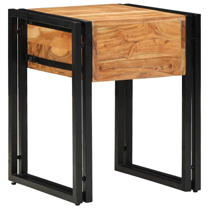 Beistelltisch Braun 40 x 40 x 50 cm Akazie Massivholz