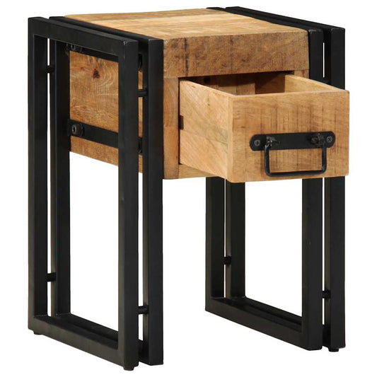 Beistelltisch Braun 30 x 30 x 40 cm massives Mangoholz