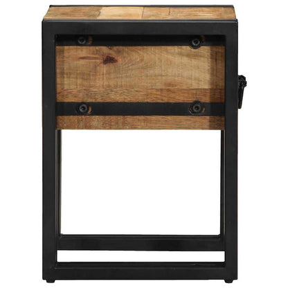 Beistelltisch Braun 30 x 30 x 40 cm massives Mangoholz