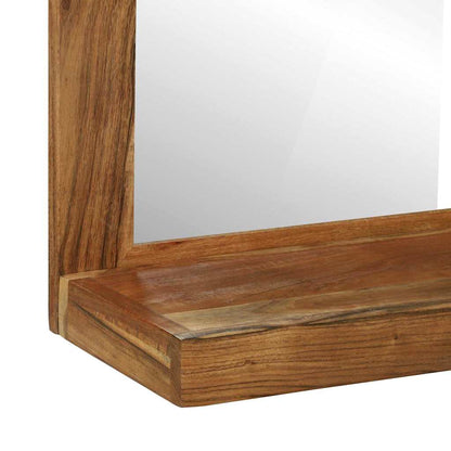 Badezimmer Spiegel Braun 50 x 22 x 70 cm Massivholz Akazie