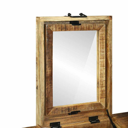 Frisiertische Braun 90 x 50 x 75 cm Massivholz Mango