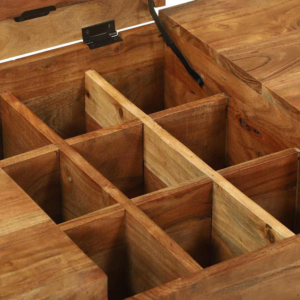 Frisiertische Braun 90 x 50 x 75 cm Massivholz Akazie