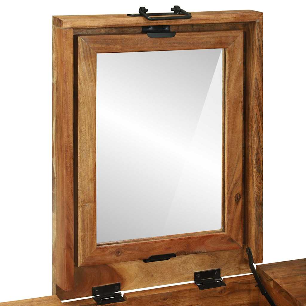 Frisiertische Braun 90 x 50 x 75 cm Massivholz Akazie