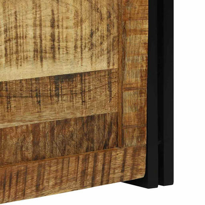Aufbewahrungsbox mit Speicher 50 x 50 x 50 cm Raues Mangoholz