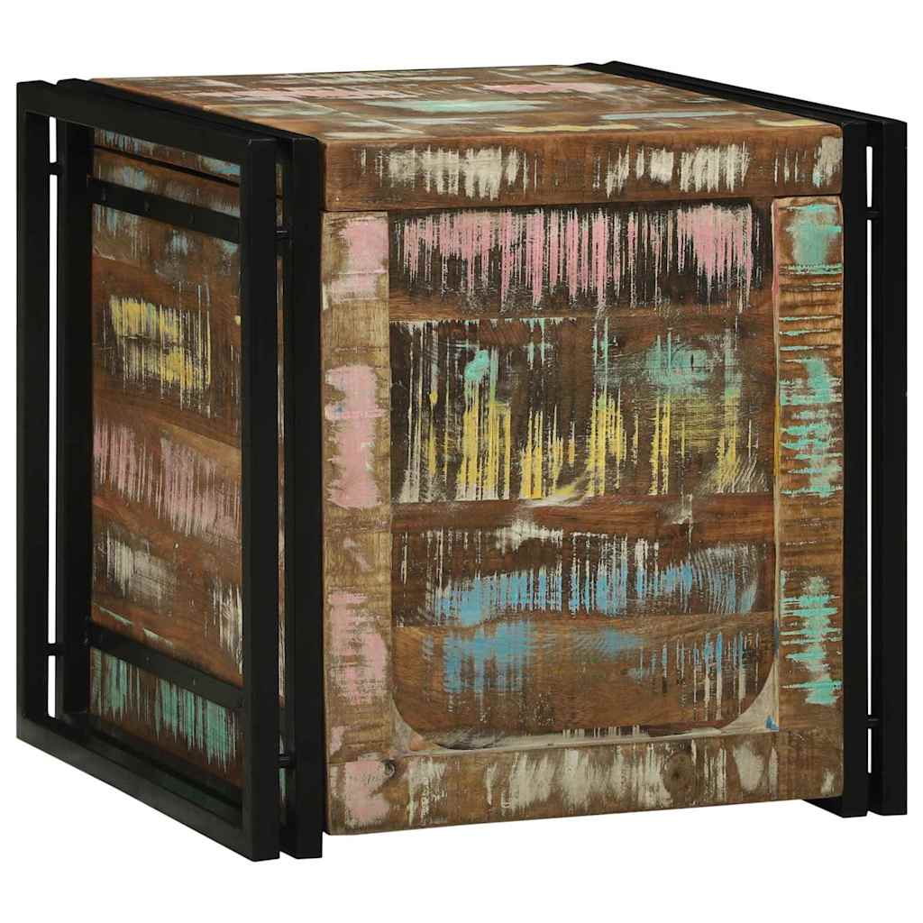 Aufbewahrungs-Truhen 50 x 50 x 50 cm Massivholz Altholz