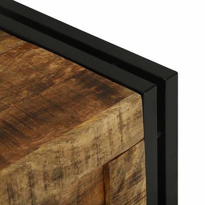 Aufbewahrungsbox 40 x 40 x 40 cm massives Mangoholz