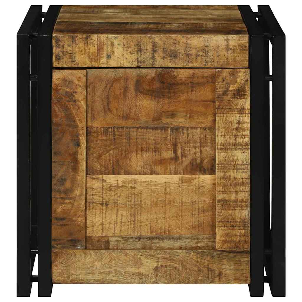 Aufbewahrungsbox 40 x 40 x 40 cm massives Mangoholz