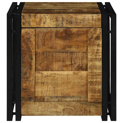 Aufbewahrungsbox 40 x 40 x 40 cm massives Mangoholz