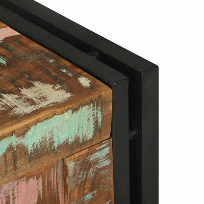 Aufbewahrungsbox mit Speicher 40 x 40 x 40 cm Massivholz Akazie