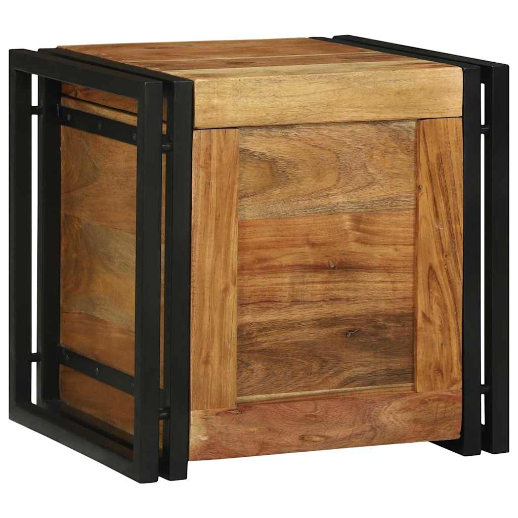 Aufbewahrungs-Truhen 40 x 40 x 40 cm Massivholz Akazie