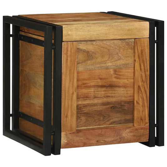Aufbewahrungs-Truhen 40 x 40 x 40 cm Massivholz Akazie