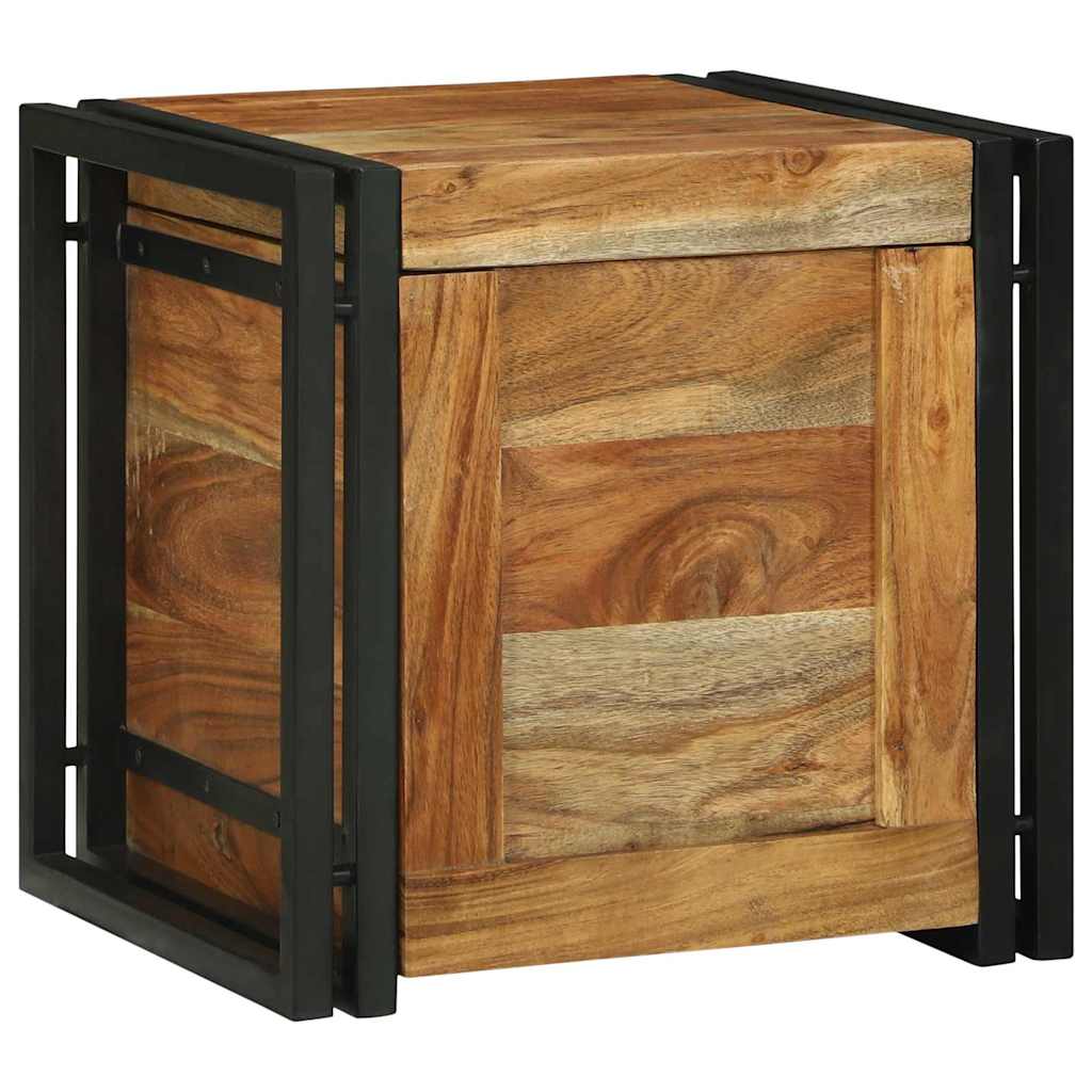Aufbewahrungs-Truhen 40 x 40 x 40 cm Massivholz Akazie