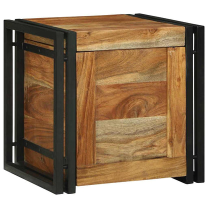 Aufbewahrungs-Truhen 40 x 40 x 40 cm Massivholz Akazie